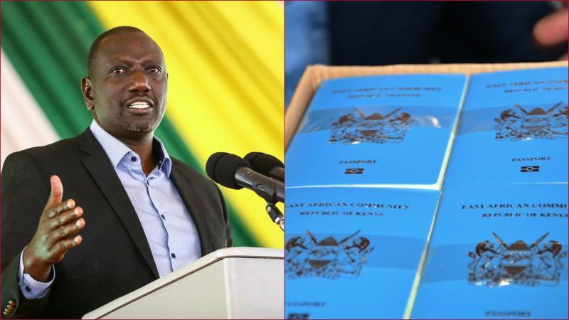 President William Ruto said passports can take not more than three days.